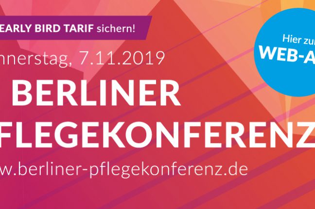Werbebanner der 6. Berliner Pflegekonferenz