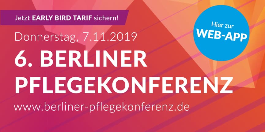 Beitrag 6. Berliner Pflegekonferenz Werbebanner der 6. Berliner Pflegekonferenz